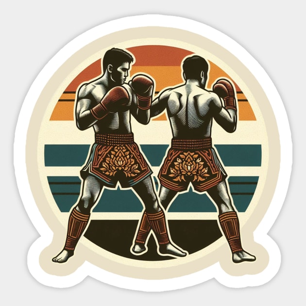 Muaythai logo Sticker by nerd.collect